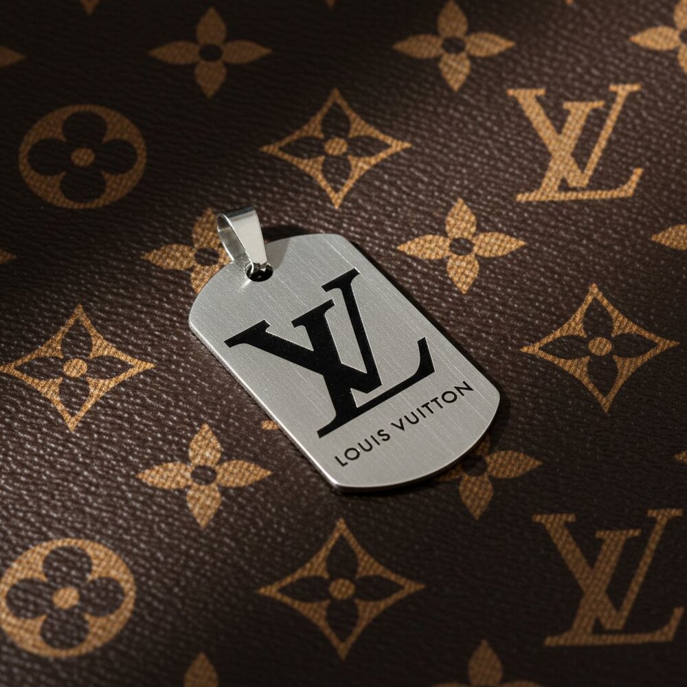 Louis Vuitton Dog Tag Pendant | Mint Condition | LV Pendant | Repurposed
